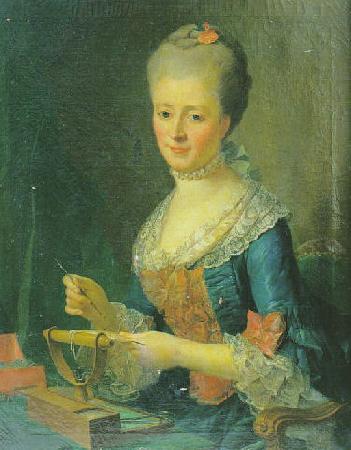 johann melchior wyrsch Portrait of Madame Marie Joseph Francoise Hursule de Boquet de Courbouson oil painting picture